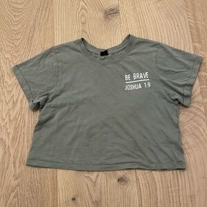 Vibe N Medium Green Crop Top Women’s